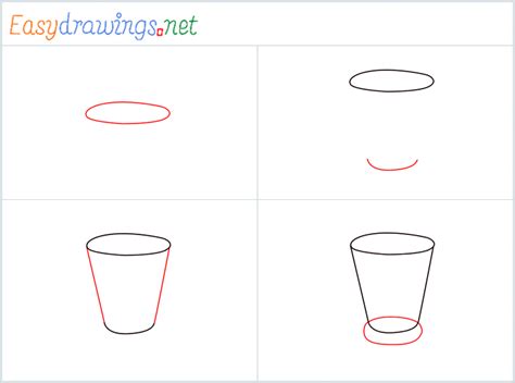 How To Draw A Shot glass Step by Step - [4 Easy Phase]