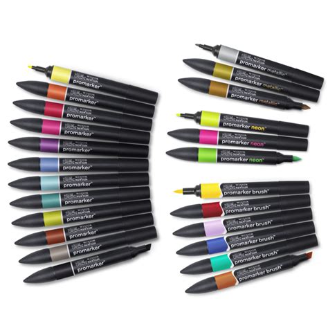 Winsor & Newton promarkers Mixed - set van 24 in etui | Be Creative Shop