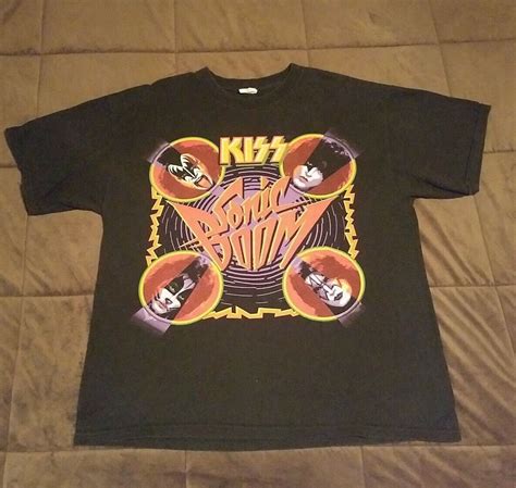 Vintage KISS Sonic Boom Concert Tour Black Shirt Men… - Gem
