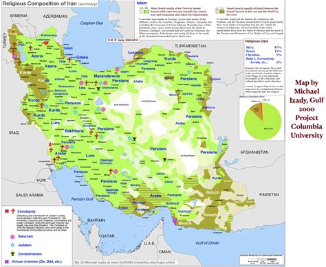 Iran religion map - GeoCurrents