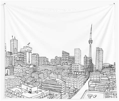 Toronto Skyline Drawing at PaintingValley.com | Explore collection of ...