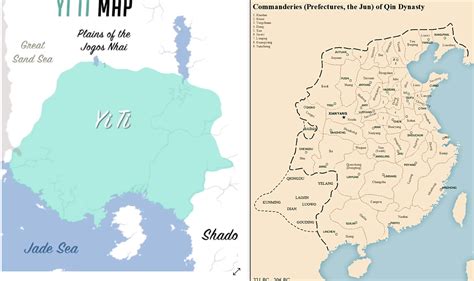 (Spoilers Extended) Map of Yi Ti compared to Qin China : r/asoiaf