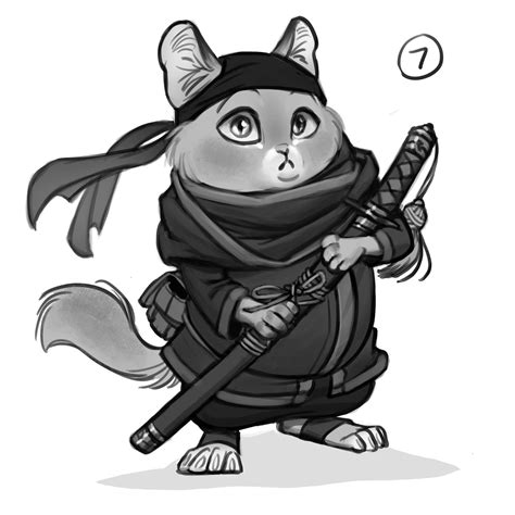 Art Kimistry: Character Design Challenge - Ninja Cat