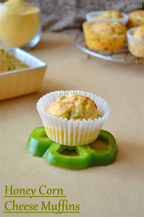 Spicy Treats: Honey Cheese Corn Muffins / Honey & Cheese Corn Muffins