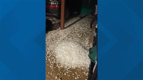 Large amounts of hail fall in parts of North Texas | wfaa.com