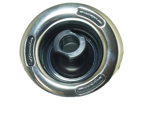 Coast Spas - Jet Insert, Coast Spa, Poly Storm, Directional, Stainless / Black, 3-1/4" - CC2128041SE