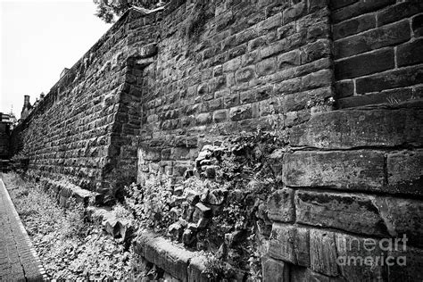 Chester City Walls Showing Original Roman Walls Cheshire England Uk Photograph by Joe Fox - Fine ...