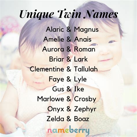 Cute Baby Names For Twins