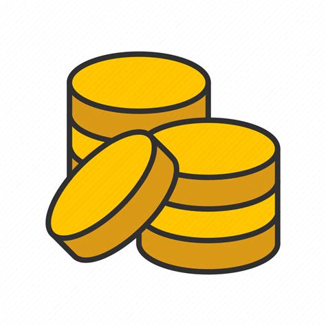 Coins, gold coins, money, pile of coins icon - Download on Iconfinder