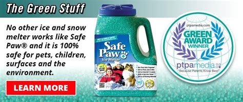 Safe Paw Ice Melt | Safe for Pets | Eco-Friendly Road Salt Alternative De-icer | Pet safe, Ice ...