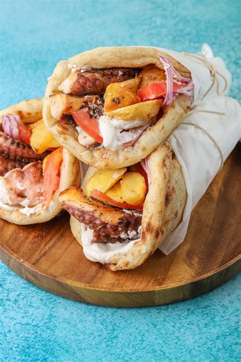 Greek Octopus Wrap (Octopus Souvlaki) - Chef's Pencil