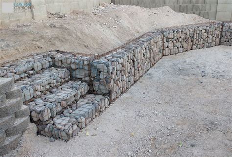 Gabion baskets and gabion wall design we create beautiful landscape features in phoenix az with ...