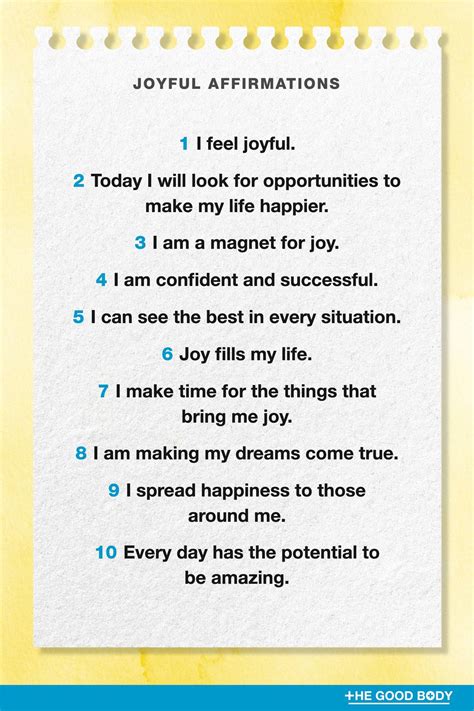 😊 50 Affirmations for Happiness: Welcome Joy Into Your Life