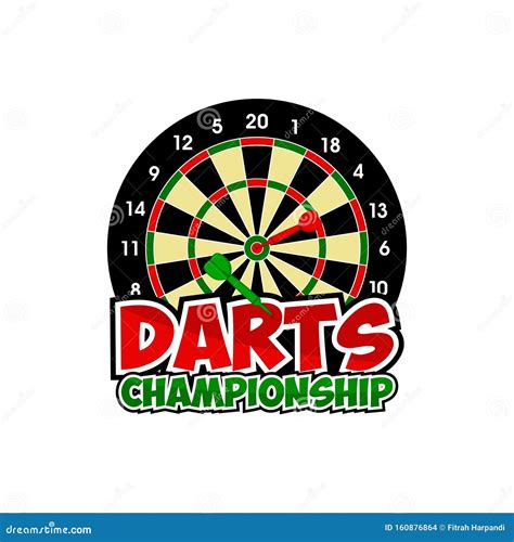 Vector Design Darts Championship Logo Stock Vector - Illustration of ...