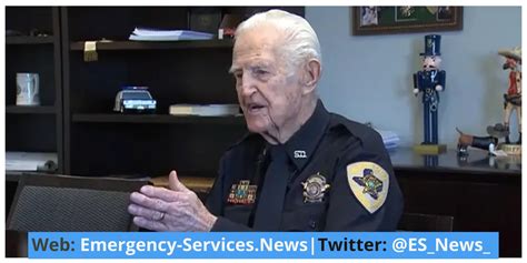 Meet The 97-Year-Old Police Officer Who Is Still Serving With 74 Years On The Job - Emergency ...