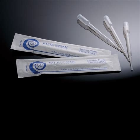 PASTEUR PIPETTE 3 Ml - Sterile, Individually Wrapped in Peel Pack. Manufacturers and Suppliers ...