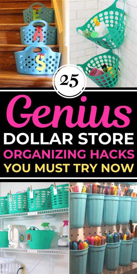 25 Organization Dollar Store Hacks To Simplify Your Life | Dollar tree ...