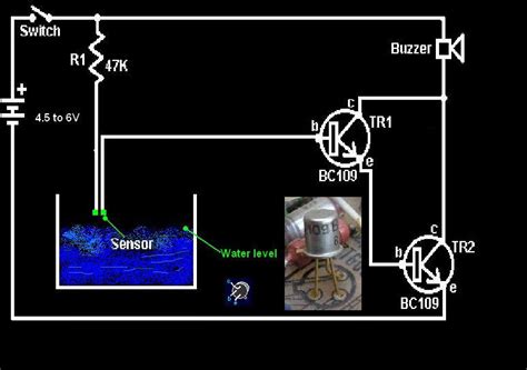 Electronic Circuits Free: Water Level Detector | Water Level Sensitive Circuit for Projects