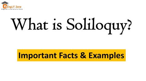 WHAT IS SOLILOQUY? || SOLILOQUY DEFINITION AND EXAMPLE || SOLILOQUY LITERARY TERM - YouTube