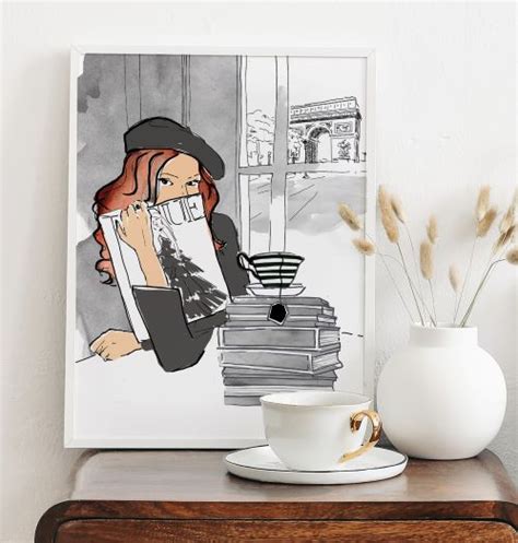 Camille in Paris Fashion art print