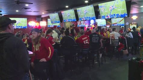 Chiefs fans across Kansas City gather to watch the Chiefs take on the Bills