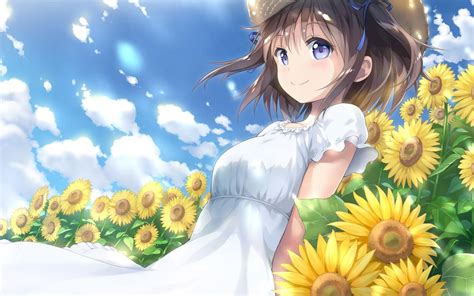 Sunflower Anime Wallpapers - Top Free Sunflower Anime Backgrounds - WallpaperAccess