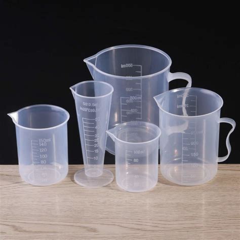Plastic Measuring Cup Beaker Labs Graduated Beakers