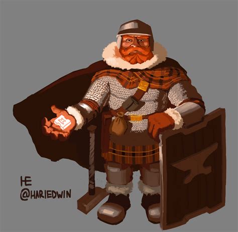 [Art] Worund, Dwarven Forge Cleric of Moradin : r/DnD