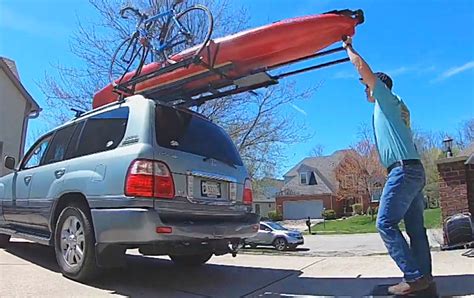 Easy kayak roof rack loader for car | EZ-Rec Rack | TheSuperBOO!