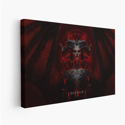 Diablo IV Lilith Canvas Poster Diablo 4 Canvas Wall Art - Etsy