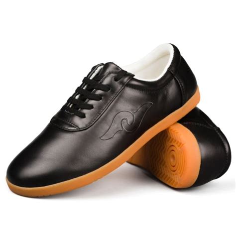 Leather Tai Chi Shoes Black(Budo Saga) (FT003-1) by www.