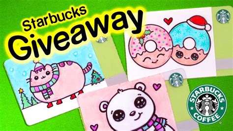 ★Starbucks Gift Card GIVEAWAY!!★ + Polar Bear Draw and Color - YouTube