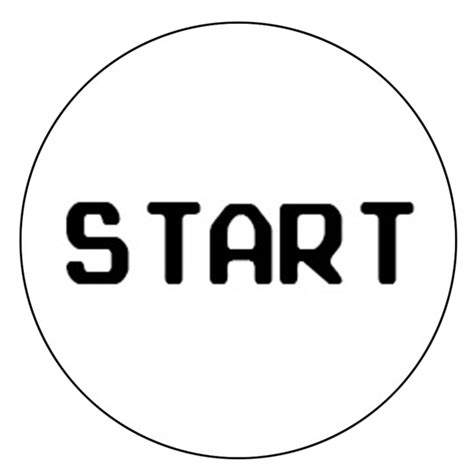 "Start" Button Decal – Retro Active Arcade