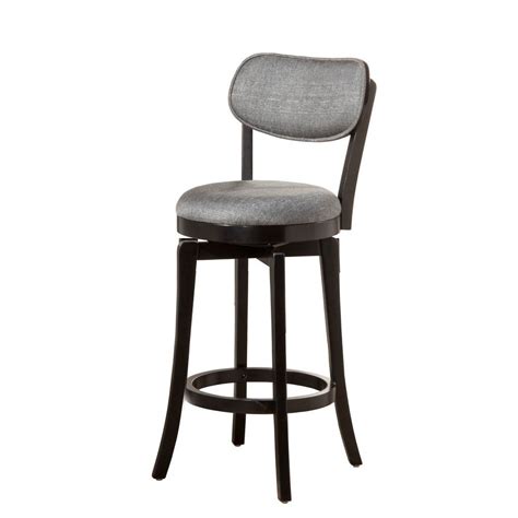 31" Sloan Swivel Barstool Black/Gray - Hillsdale Furniture | Swivel ...