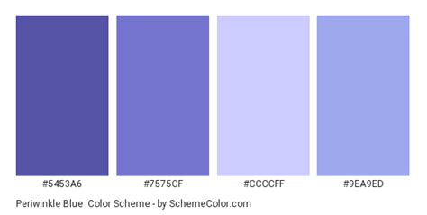 Periwinkle Blue Color Scheme » Blue » SchemeColor.com