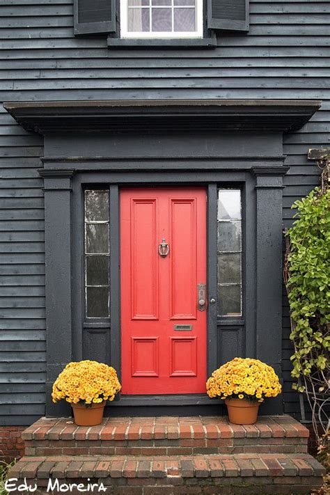 Red front door design ideas + inspiration - Christina Maria Blog