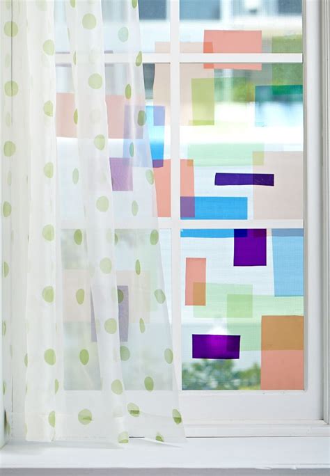 Cellophane window mosaic - cheap and pretty (other fun ideas here too) Easy Art Projects ...