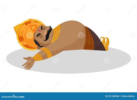 Kumbhakarna Vector Cartoon Illustration | CartoonDealer.com #221268375