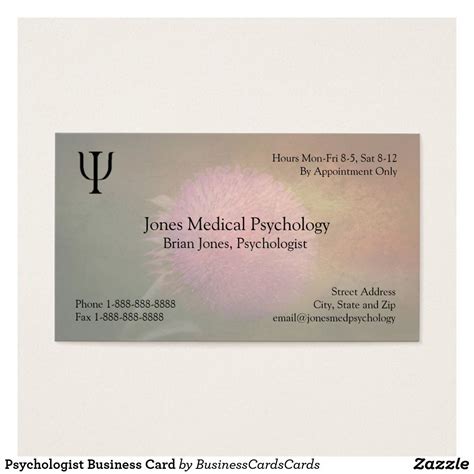 Psychologist Business Card Custom Check out more business card designs at http://www.zazzle.com ...