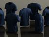 3D model Mens Clothing Dark Blue Tshirt VR / AR / low-poly | CGTrader