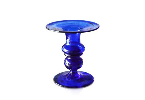 Small Blue Glass Candle Holder | by Original Bristol Blue Glass – The ...