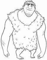 Grug  Página Para Colorir Dos Croods Desenhos Gratuitos sketch template