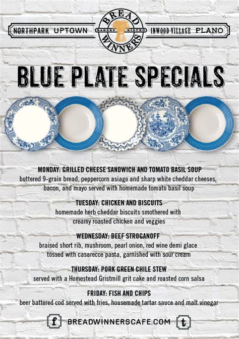 Bread Winners rolls out new Blue Plate Specials, fall menu ...