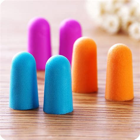 Soft Foam Earplugs Noise Reduction Against Sound Ear Hearing protection Plugs Reusable Ear Plugs ...