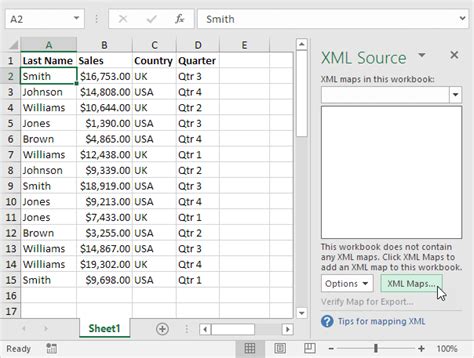 How to Convert an Excel File to XML data file – Excel Examples