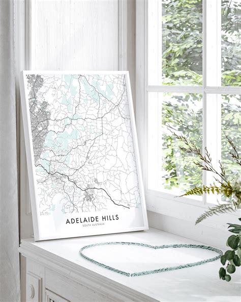 Adelaide Hills Map Print - Chelsea Chelsea