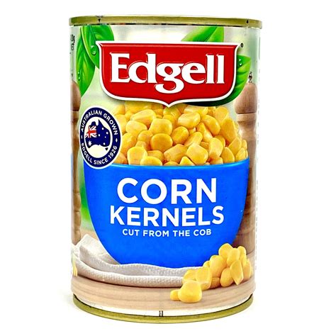 Corn - Kernels whole "Cut From The Cob" by Edgel 100% Australian Grown - 400g