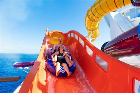 The best cruise ship waterslides and watery fun zones