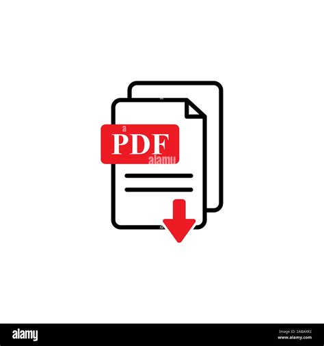 pdf vector icon Stock Vector Image & Art - Alamy