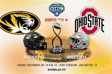 2023 Cotton Bowl | #7 Ohio State vs. #9 Missouri | December 29th, 2023 ...